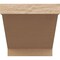 Ekena Millwork 4in. W x 4in. H x 12in. L Burlington Woodgrain TimberThane Rafter Tail, Primed Tan RFTUR04X04X12BURRCPR - alternate 2